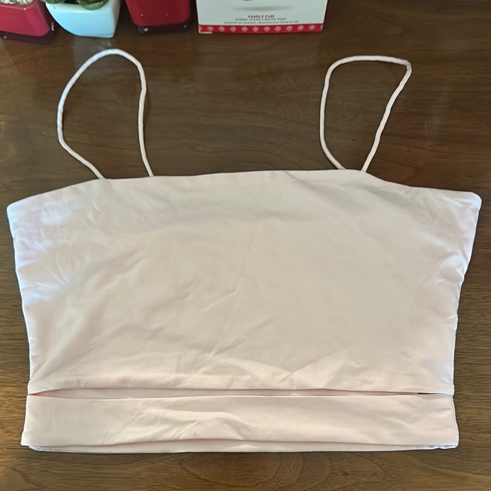 SHEIN Light Pink Spaghetti Strap Top